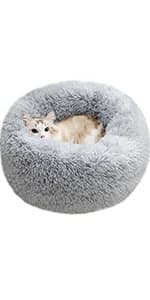 Cat Bed for Indoor Cats — Mini Plush Self Warming Kitten Bed — product details