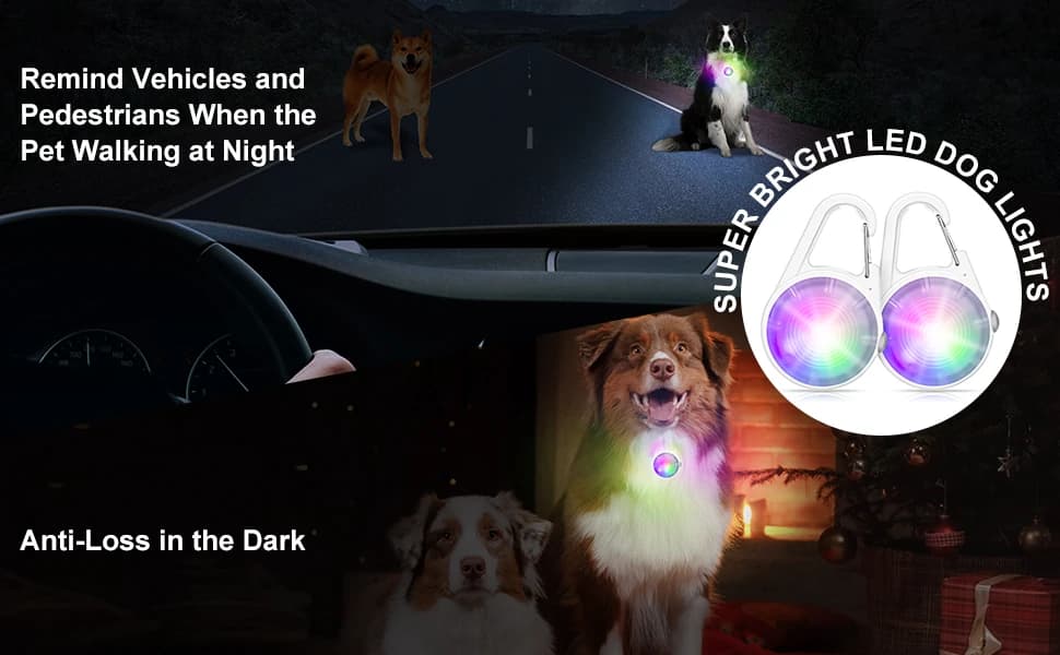 Dog Collar Light — 4 Modes Dog Lights for Night Walking — product details