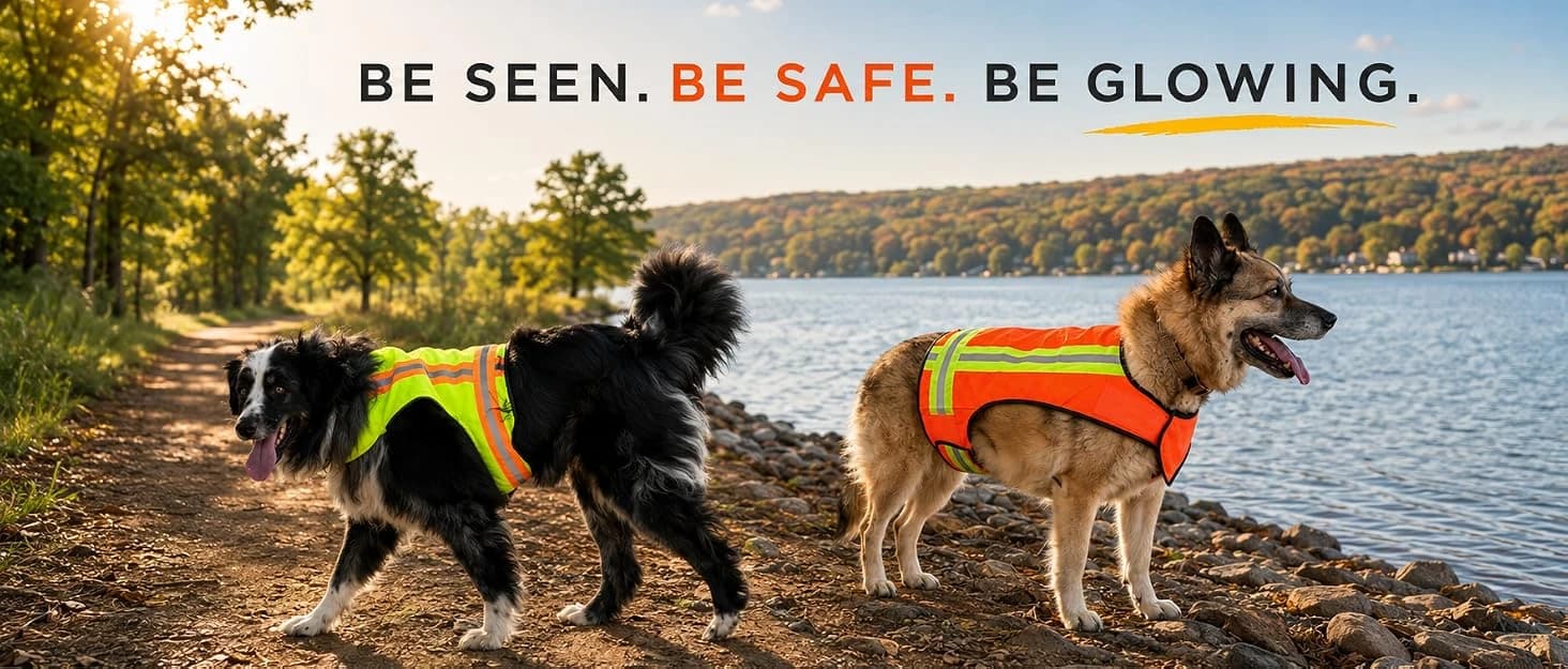 Reflective Dog Vest. High Visibility Yellow Safety Vest for Outdoors. Safeguard Your Dog with Easy-to-wear — collection imagery