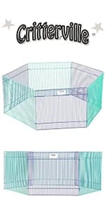 Guinea Habitat Plus Cage — Includes Divider Panel and Hinged Top — product details