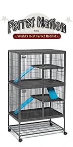 Guinea Habitat Plus Cage — Includes Divider Panel and Hinged Top — product details