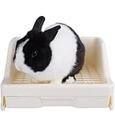 Rabbit Litter Box Bunny Litter Box Guinea Pig Potty Trainer Corner Bedding Pet Potty Pan for Rabbit Guinea Pig — collection imagery