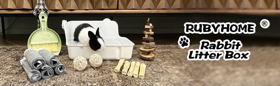 Rabbit Litter Box Bunny Litter Box Guinea Pig Potty Trainer Corner Bedding Pet Potty Pan for Rabbit Guinea Pig — collection imagery
