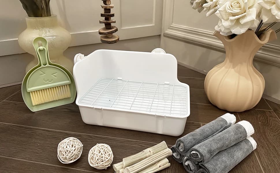 Rabbit Litter Box Bunny Litter Box Guinea Pig Potty Trainer Corner Bedding Pet Potty Pan for Rabbit Guinea Pig — Hi, welcome to ! Why you choose us?