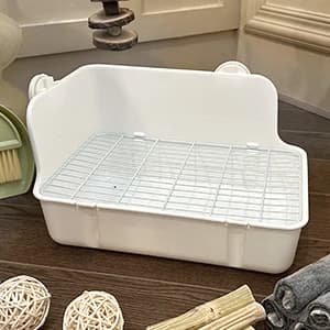 Rabbit Litter Box Bunny Litter Box Guinea Pig Potty Trainer Corner Bedding Pet Potty Pan for Rabbit Guinea Pig — collection imagery