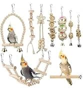 Bird Shredding Foraging Toys Parakeet Toy Chewing Hanging Toy Shredded Paper Bird Cage Accessories Bird Rope — collection imagery