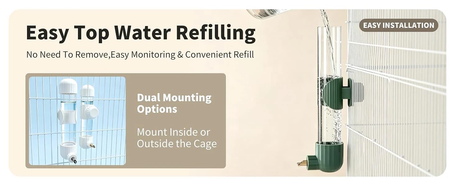 7.4 Fl Oz No Mess Bird Water Dispenser — product details