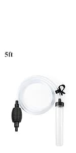 5ft Aquarium Siphon Vacuum Cleaner for Fish Tank Cleaning Gravel and Sand — product details