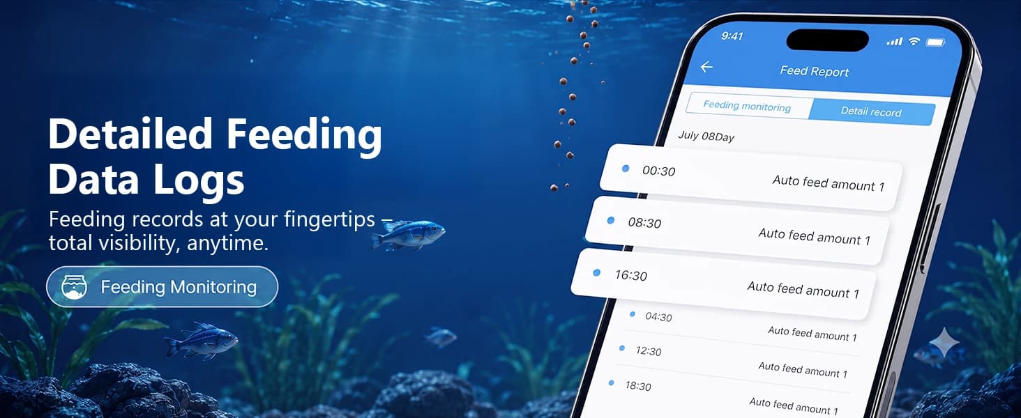 WiFi Automatic Fish Feeder for Aquarium with Temperature Monitoring — product details