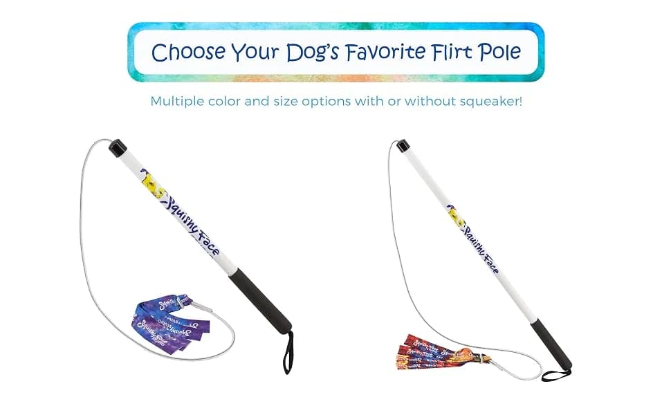 Flirt Pole V2 with Lure - Durable Dog Toy for Fun Obedience Training and Exercise — product details