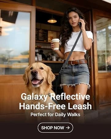 Hands Free Dog Leash — Galaxy Reflective — collection imagery