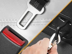 Dog Seat Belt and Harness for Car — 2 in 1 Seatbelt Buckle — How to Wear