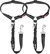 Dog Seat Belt and Harness for Car — 2 in 1 Seatbelt Buckle — collection imagery