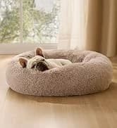 360°Oval Bolster Orthopedic Dog Beds Large Sized Dog — 35" Grey — collection imagery