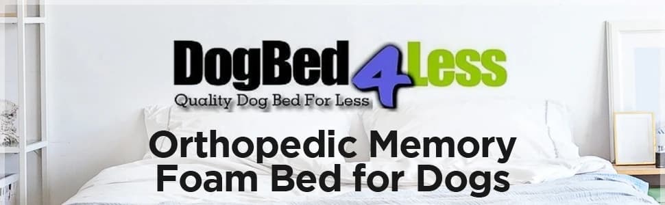 Extra Large Orthopedic Memory Foam Dog Bed for Large Dogs with Durable Waterproof Internal Case — collection imagery