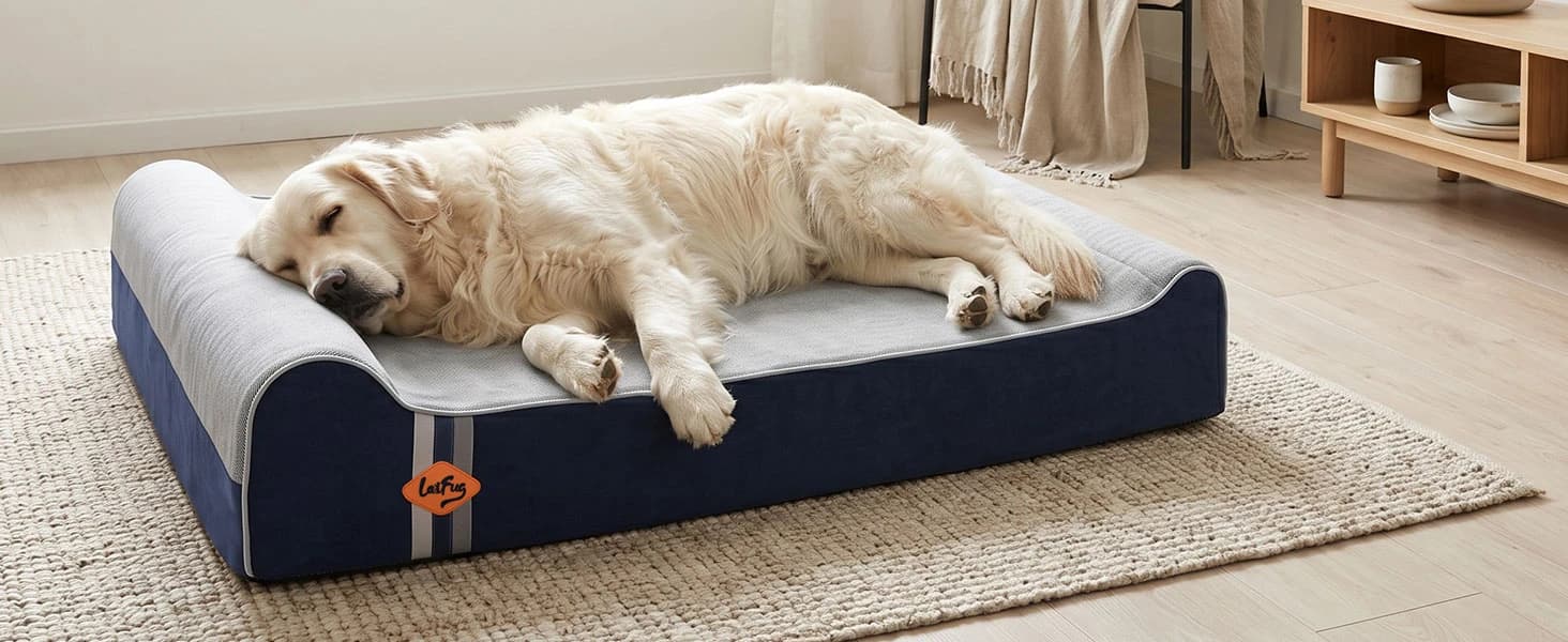 Orthopedic Dog Bed — Slate Grey 50''x36''x10'' — collection imagery