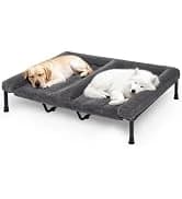 Outdoor Elevated Dog Bed with Waterproof Bolster Cushion — collection imagery