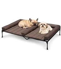 Outdoor Elevated Dog Bed with Waterproof Bolster Cushion — collection imagery
