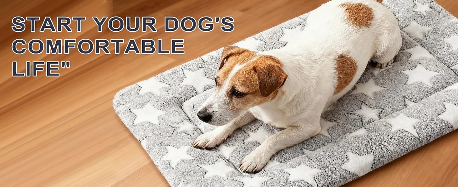 Dog Bed Mat – Soft and Comfortable Dog Kennel Pad for Crate – Durable Crate Bed & Mat for Dogs & Cats – Ideal — product details