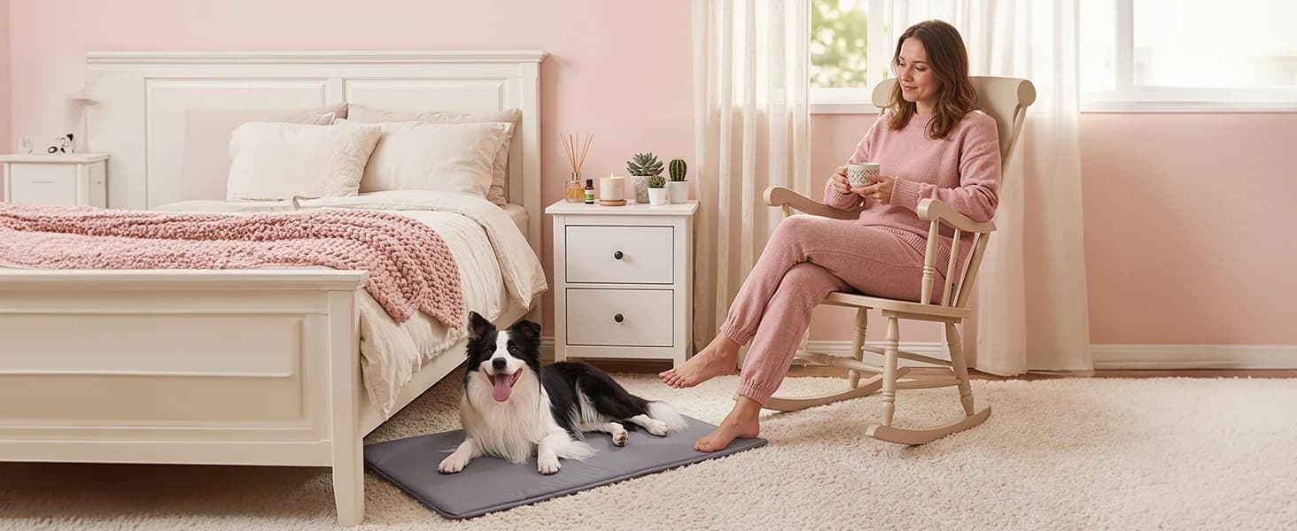 Outdoor Dog Crate Pad Bed — Reversible Waterproof Wipeable Kennel Mat — collection imagery