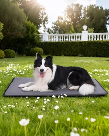 Outdoor Dog Crate Pad Bed — Reversible Waterproof Wipeable Kennel Mat — collection imagery