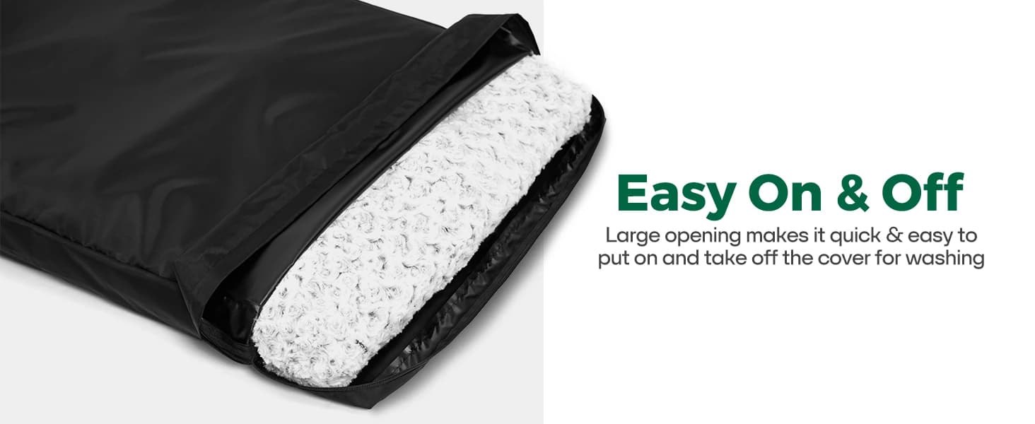 Waterproof Dog Bed Cover Replacement Washable — Zipper Closure — collection imagery
