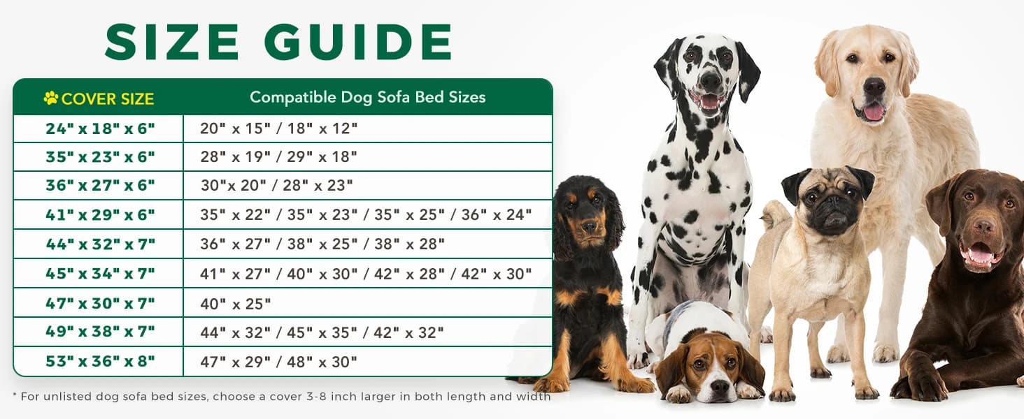 Waterproof Dog Bed Cover Replacement — Fitted Sheet Washable — collection imagery