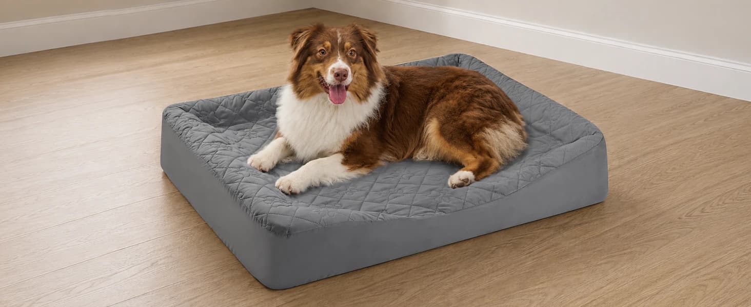 Waterproof Dog Bed Cover Replacement — Fitted Sheet Washable — product details