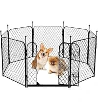 Collapsible Dog Crate for Medium Dogs - 36 inch Escape Proof Metal Dog Kennel with Double Door — collection imagery