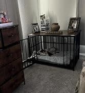 Foldable Dog Crate Furniture for Large Dogs — Rustic Brown (DC108) — collection imagery