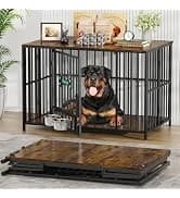 Foldable Dog Crate Furniture for Large Dogs — Rustic Brown (DC108) — collection imagery