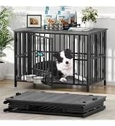 Foldable Dog Crate Furniture for Large Dogs — Rustic Brown (DC108) — collection imagery
