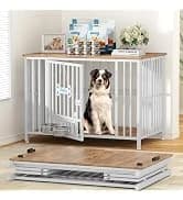 Foldable Dog Crate Furniture for Large Dogs — Rustic Brown (DC108) — collection imagery