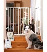 Dog Gate with Adjustable Cat Door — collection imagery