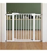 Dog Gate with Adjustable Cat Door — collection imagery