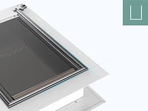 Pet Door for Wall,3-Flap — Steel Frame and Telescoping Tunnel — Double Flap and Metal Mounting