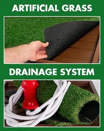 Standard Dog Grass Pad - Indoor Dog Potty with Artificial Grass and Self-Draining Tray - Reusable Dog Potty for โ collection imagery