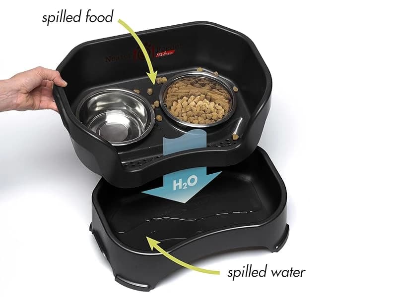 Neater Feeder Deluxe Mess Proof Dog Bowls Elevated for Large Dogs Over 40 lbs — Made in USA — product details