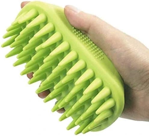 Pet Silicone Shampoo Brush for Long & Short Hair Medium and Large Pets Dogs Cats