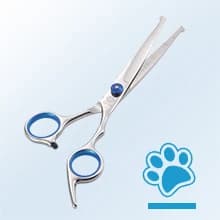 Professional 5 in 1 Dog Grooming Scissors Set with Safety Round Tips — Straight Scissors