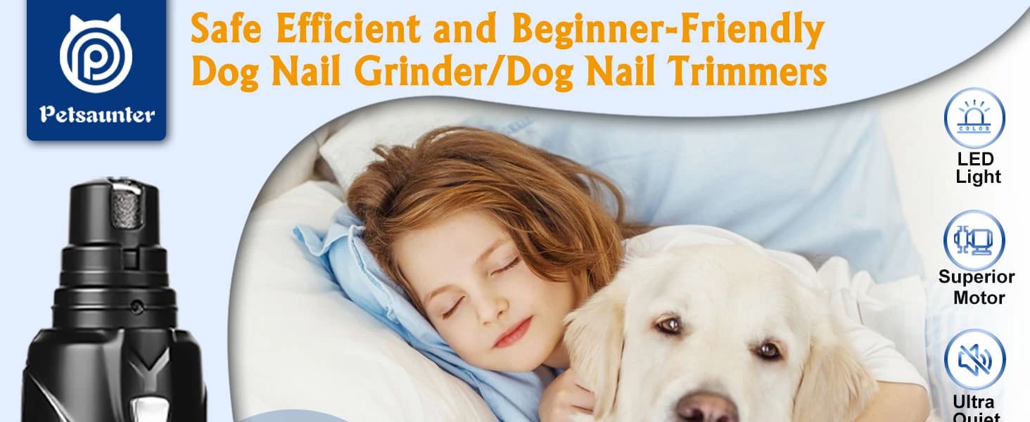 Dog Nail Grinder — 2-Speed and LED Light — product details