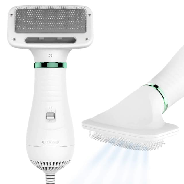 2-in-1 Dog Hair Dryer with Brush for Small Dogs and Cats