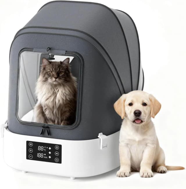Updated Automatic Pet Dryer Box with 86CFM Dual Fans