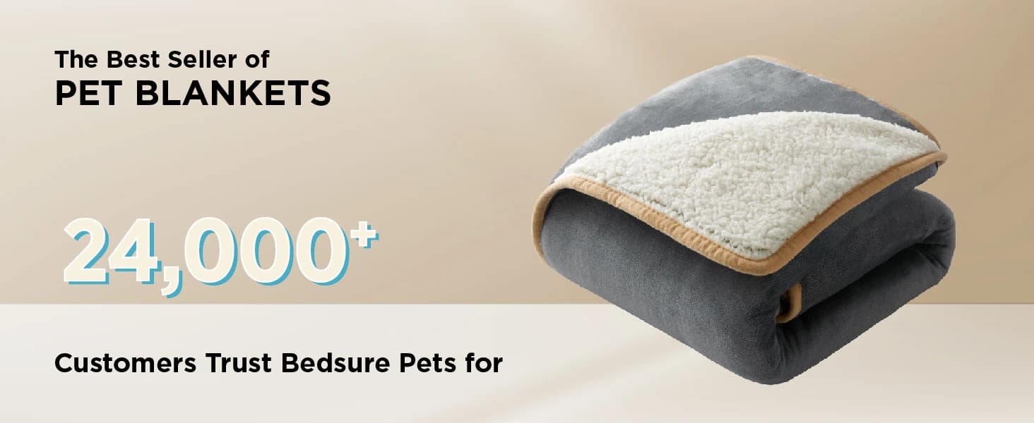 Waterproof Dog Blankets for Large Dogs Sherpa Fleece Throw — 40X50 — product details