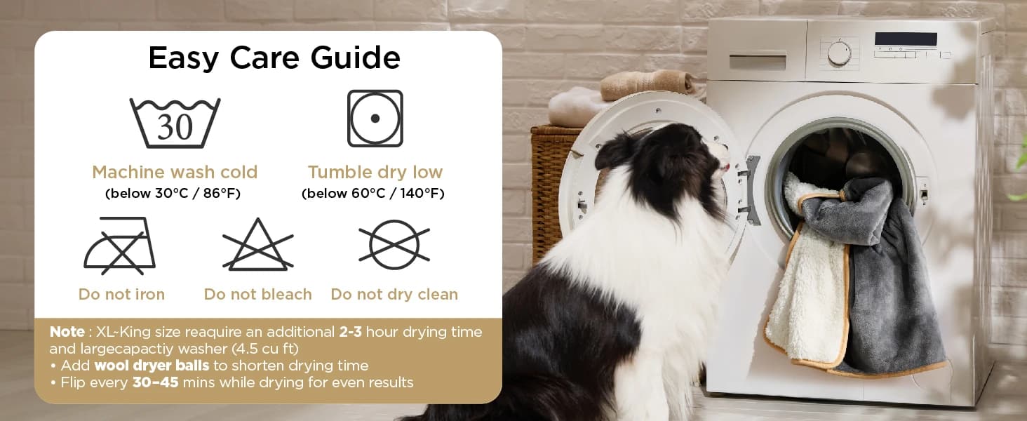 Waterproof Dog Blankets for Large Dogs Sherpa Fleece Throw — 40X50 — product details