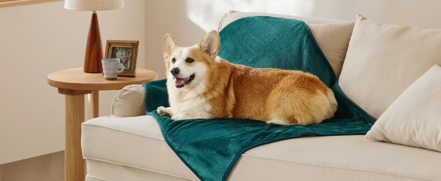 Waterproof Dog Blankets for Large Dogs Sherpa Fleece Throw — 40X50 — product details