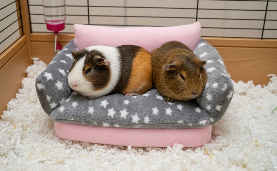Guinea Pig Sofa Bed — Washable Soft Fleece Small Animal Sleeping Bed — product details