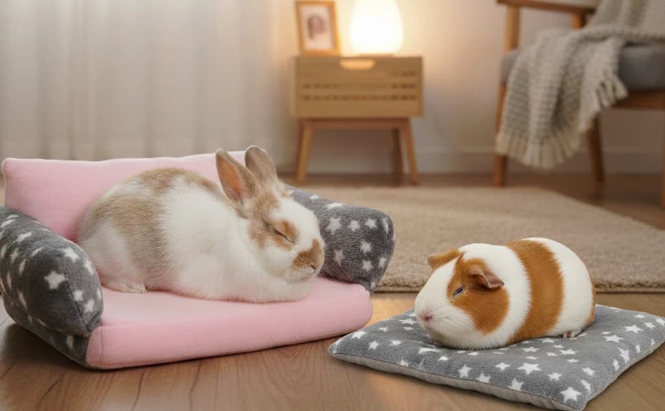 Guinea Pig Sofa Bed — Washable Soft Fleece Small Animal Sleeping Bed — product details
