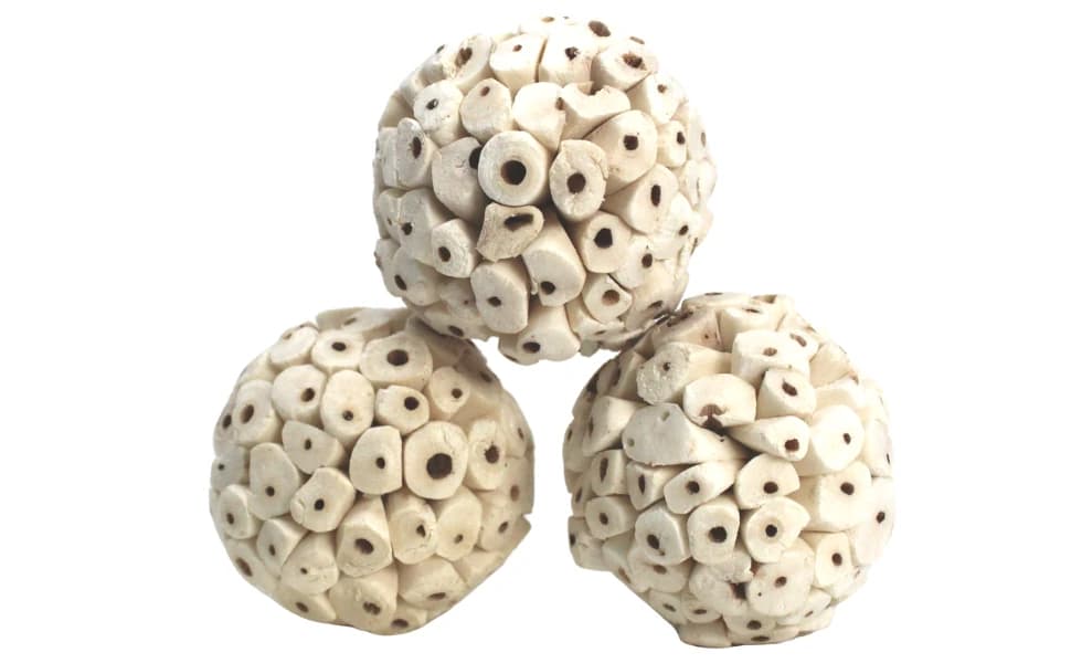 Bonka 1214 Pk3 2.25" Sola Atta Balls Bird Foot Chew Toy Small and Medium — 1214 pk3 Sola Atta Balls