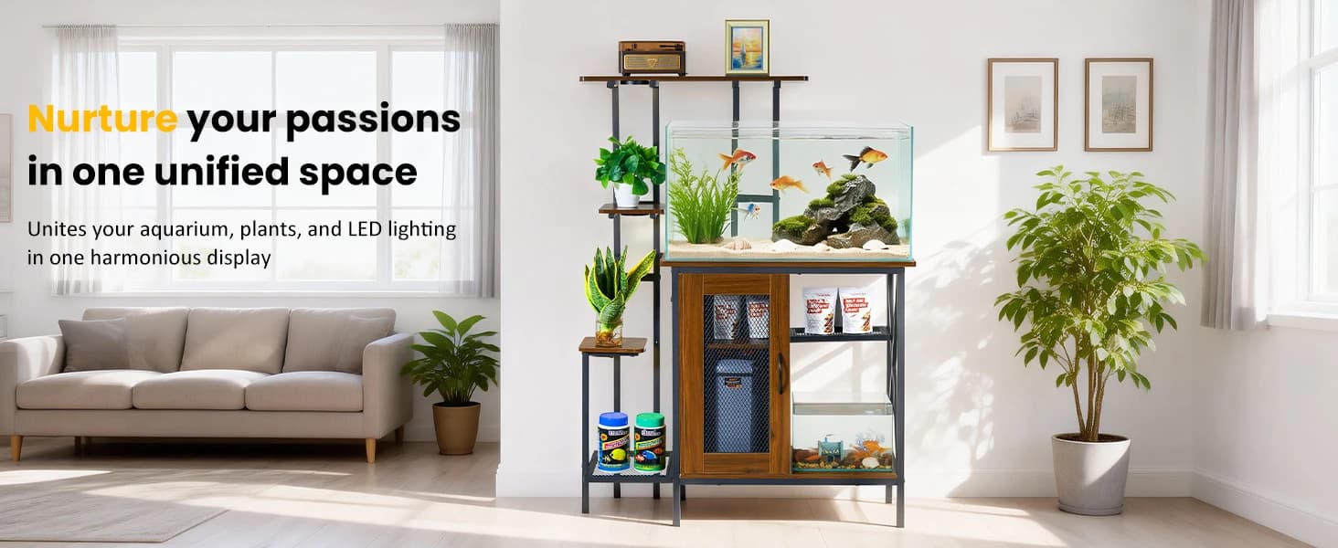 20-29 Gallon Fish Tank Stand with Plant Shelf — product details